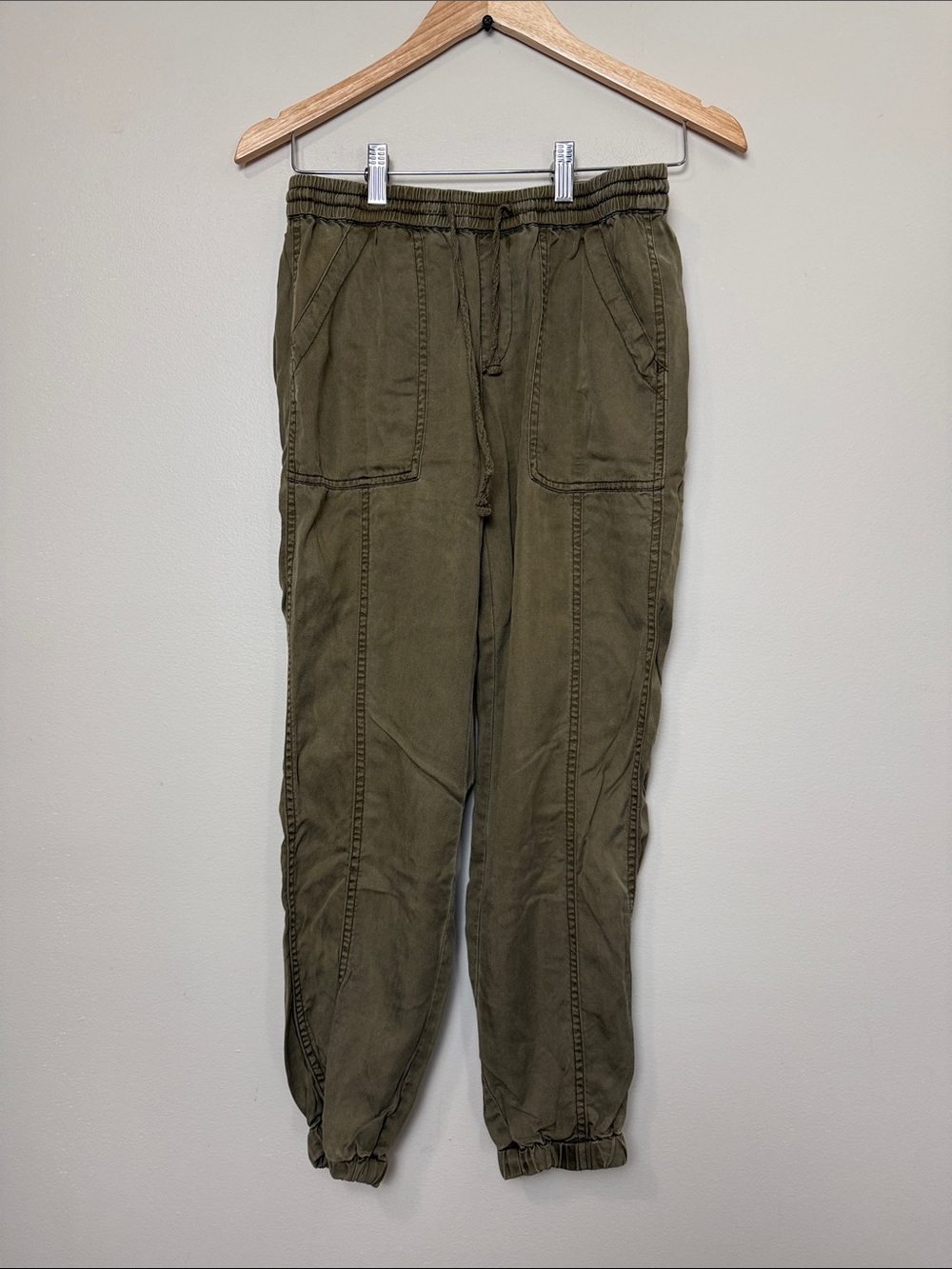 HeiHei Olive Green Drawstring Jogger Pants size XS